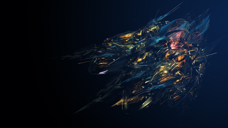 Justin Maller, artwork, abstract, digital, digital art, Facets