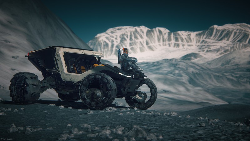 4K, science fiction, digital art, vehicle, planet