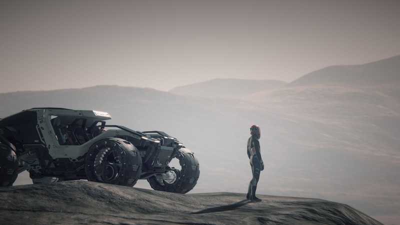 4K, science fiction, vehicle, planet, digital art