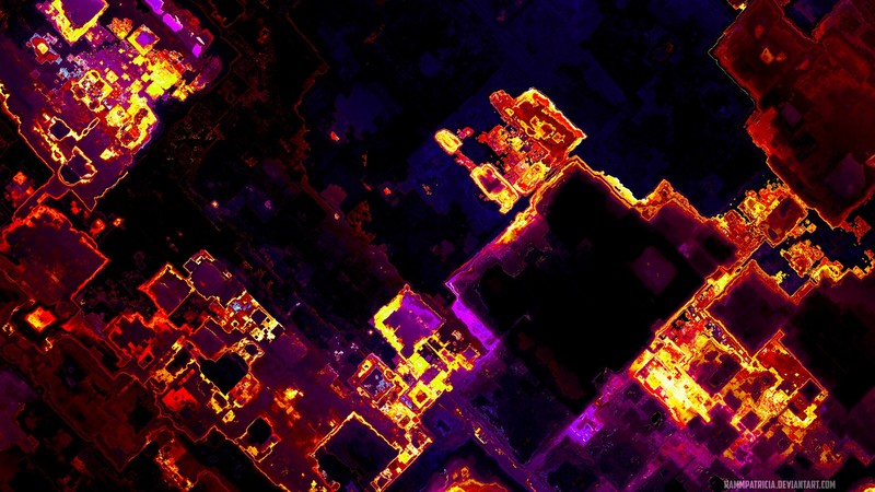 abstract, digital art, RammPatricia, red, watermarked