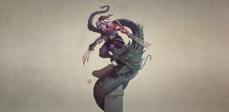 Asia, fantasy art, warrior, artwork