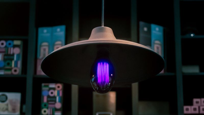 lamp, chandelier, light, electricity, blur, 4k