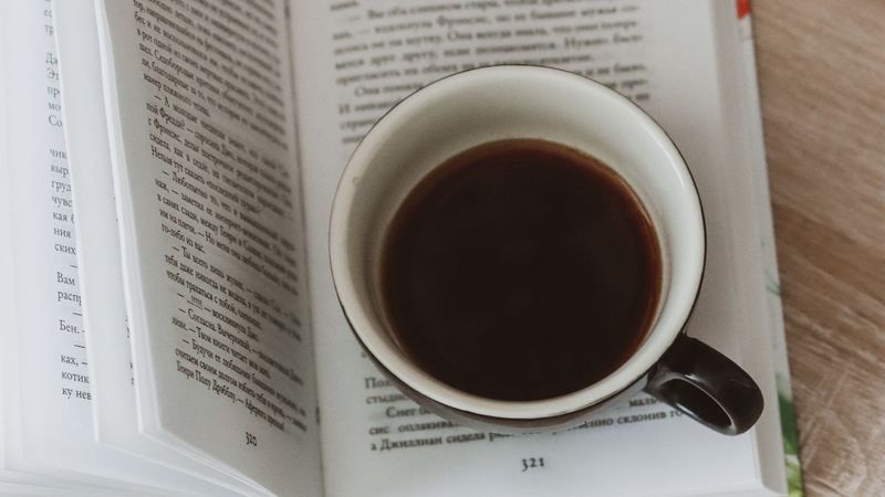book, cup, flowers, still life, 4k