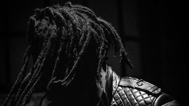 guy, dreadlocks, bw, jacket, dark, 4k