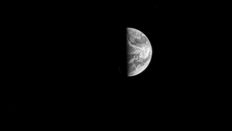moon orbit, moon, space, planet, satellite, dark, 4k