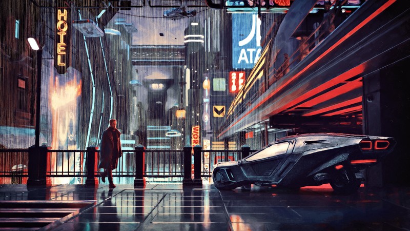 science fiction, digital art, concept art, artwork, fantasy art, fan art, 3D, CGI, cyberpunk, cyber, city, cityscape, urban, vehicle, Blade Runner, Blade Runner 2049, Ryan Gosling, movies, Movie Vehicles