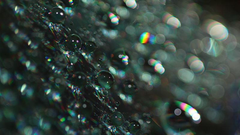 bubbles, shine, macro, glare, bokeh, 4k
