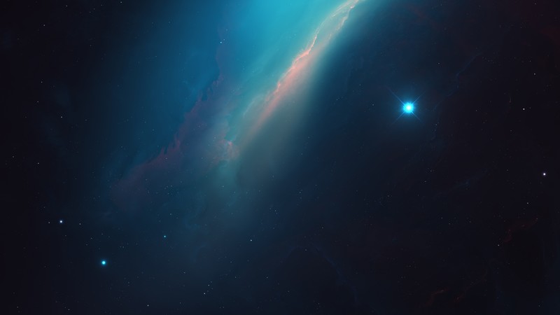 stars, space, space art, blue, digital art