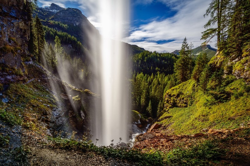 Alps, Austria, water, nature, landscape, outdoors, waterfall