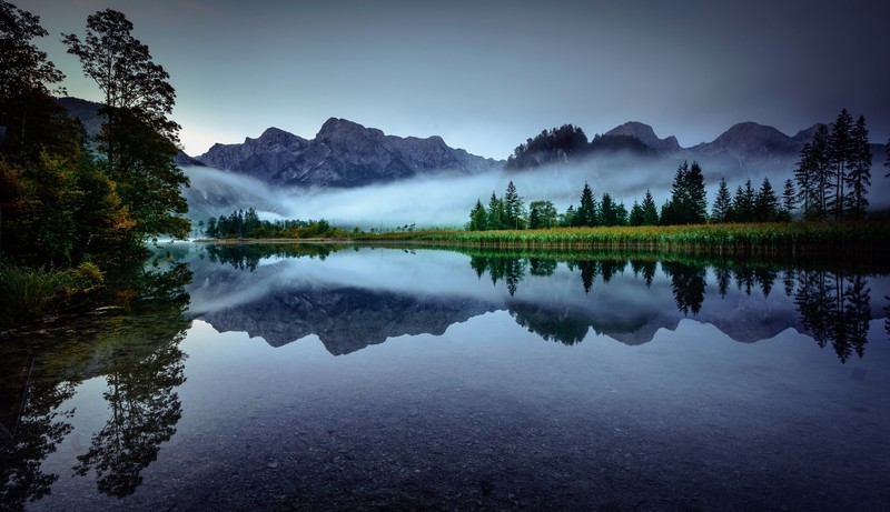 lake, Austria, nature, Alps, reflection, water, outdoors