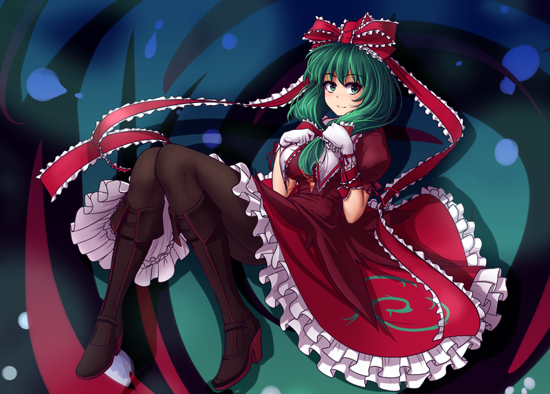 Touhou, Ribbon on clothes, anime girls