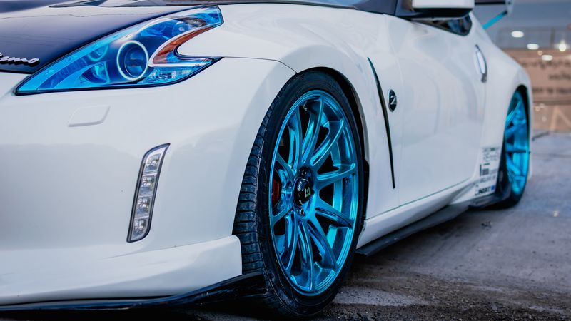 nissan 370z, nissan, wheel, wheels, car, 4k