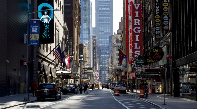 New York City, city, downtown, street, USA