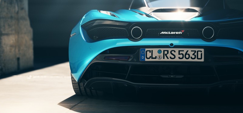 car, vehicle, numbers, McLaren, blue cars