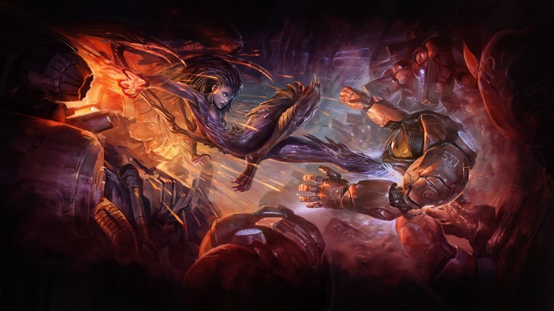 PC gaming, video game art, Sarah Kerrigan, Queen of Blades, science fiction, artwork, Starcraft II