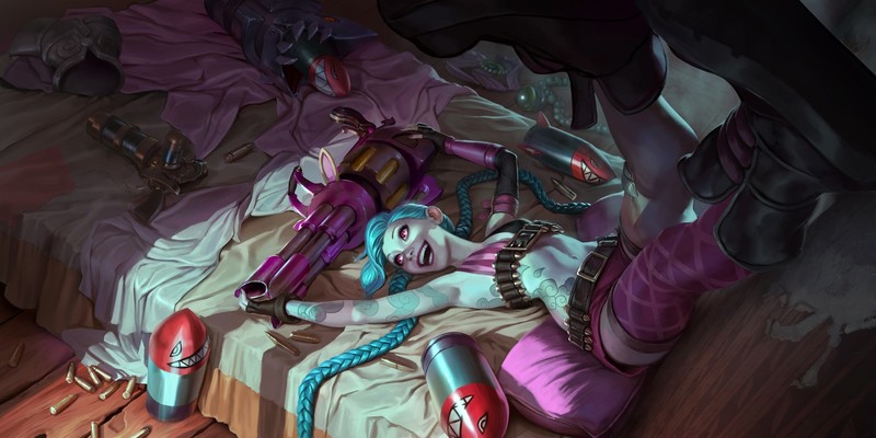 Jinx, Jinx (League of Legends), League of Legends, video game girls, PC gaming