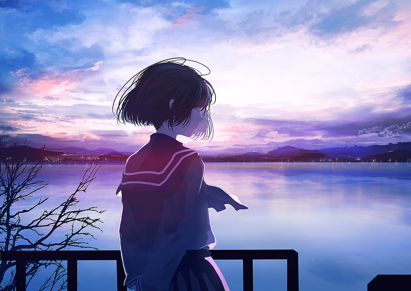 anime, anime girls, digital art, artwork, 2D, portrait, moescape