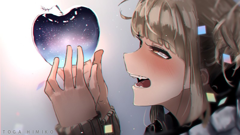 anime, Boku no Hero Academia, anime girls, Himiko Toga, simple
