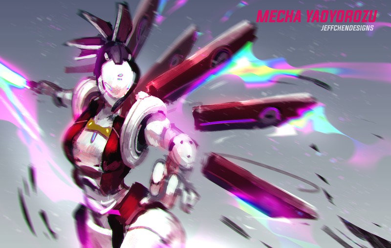 anime, Boku no Hero Academia, futuristic armor, futuristic, mech, Momo Yaoyorozu