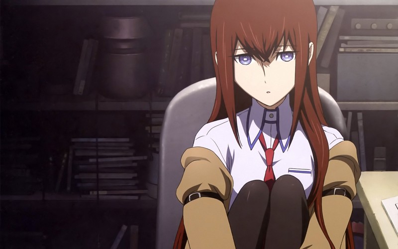 anime, Steins;Gate, Makise Kurisu, anime girls, frontal view