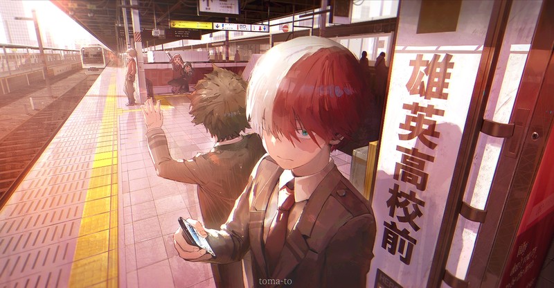 anime, Boku no Hero Academia, Izuku Midoriya, Midoriya Izuku, Todoroki, Todoroki Shōto, Shouto Todoroki, Shoto Todoroki