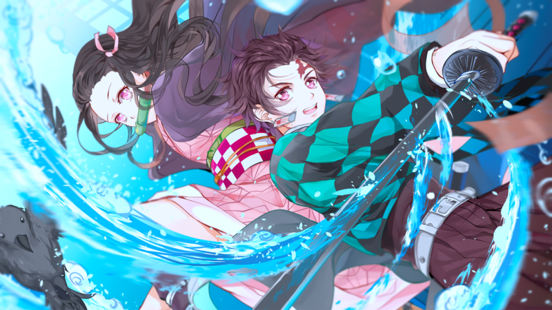anime, Kimetsu no Yaiba, Kamado Nezuko, Tanjiro Kamado, Kamado Tanjirō