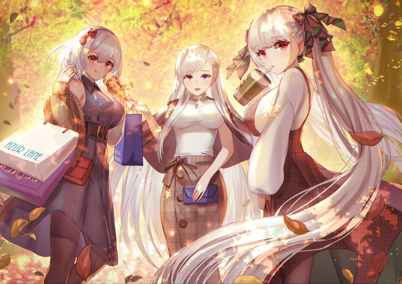 anime, anime girls, digital art, artwork, 2D, portrait, Azur Lane, Sirius (Azur Lane), Belfast (Azur Lane), Formidable (Azur Lane)