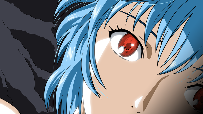 anime, eyeball, Ayanami Rei, Neon Genesis Evangelion