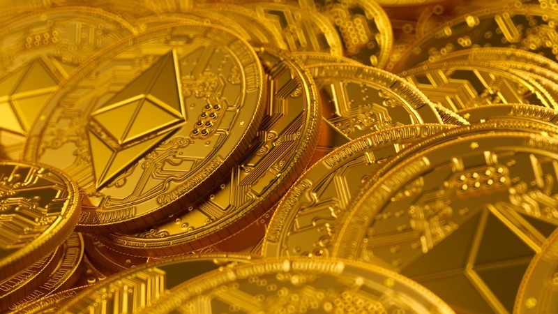 render, digital art, gold, coins, Twitch