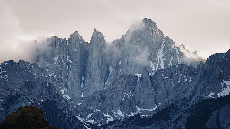 mountains, rocks, clouds, sky, mountain landscape, 4k