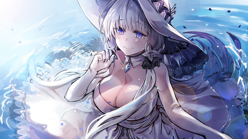 anime, anime girls, digital art, portrait, artwork, 2D, Azur Lane, Illustrious (Azur Lane)