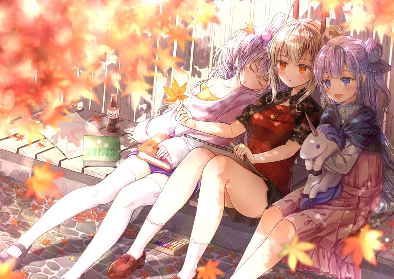 anime, anime girls, digital art, artwork, 2D, portrait, Laffey (Azur Lane), Ayanami (Azur Lane), Unicorn (Azur Lane)