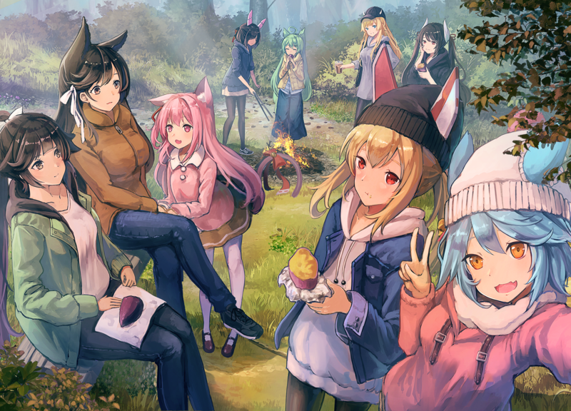 anime, anime girls, digital art, artwork, 2D, portrait, Azur Lane, Takao (Azur Lane), Atago (Azur Lane), Haruna (Azur Lane), Akashi (Azur Lane), Kongou (Azur Lane), Ayanami (Azur Lane), Fubuki (Azur Lane), Shiranui (Azur Lane)