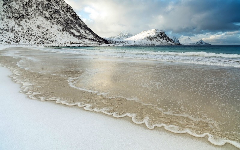 beach, coast, nature, water, outdoors, Norway, Lofoten Islands, Lofoten