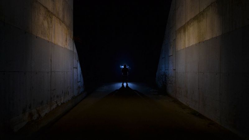 silhouette, light, dark, night, 4k