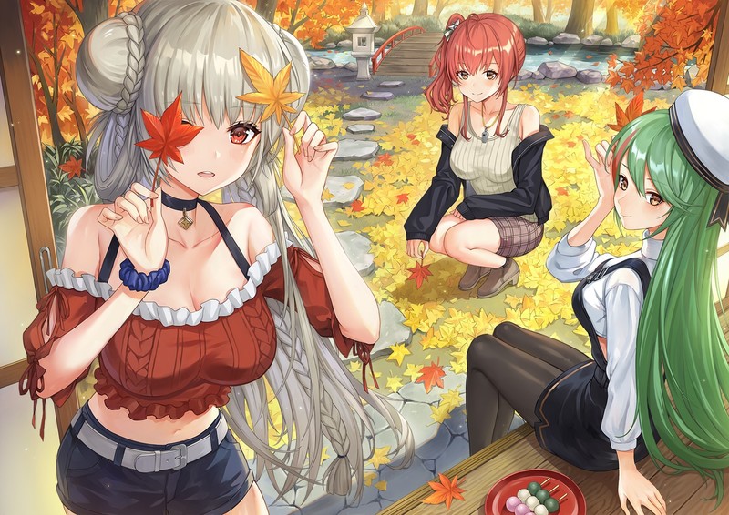anime, anime girls, digital art, artwork, 2D, portrait, Azur Lane, Formidable (Azur Lane), Zara (Azur Lane), Littorio (Azur Lane)