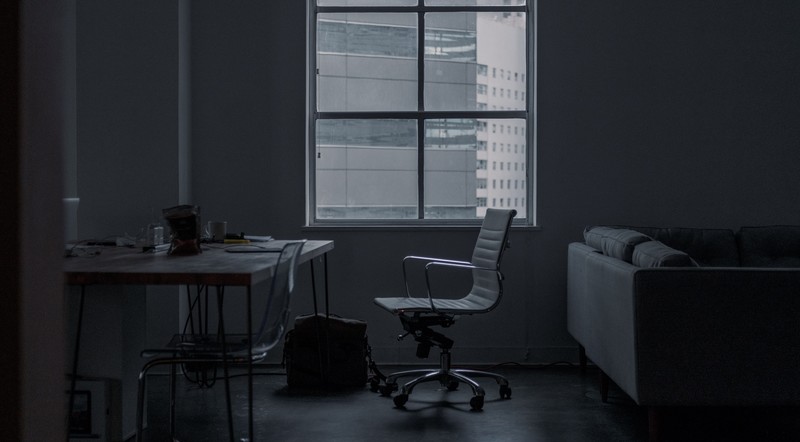 environment, office, chair, couch, desk, window