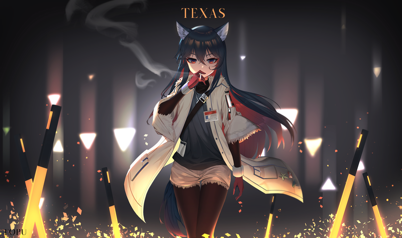 anime, anime girls, digital art, artwork, 2D, portrait, Arknights, Texas (Arknights)