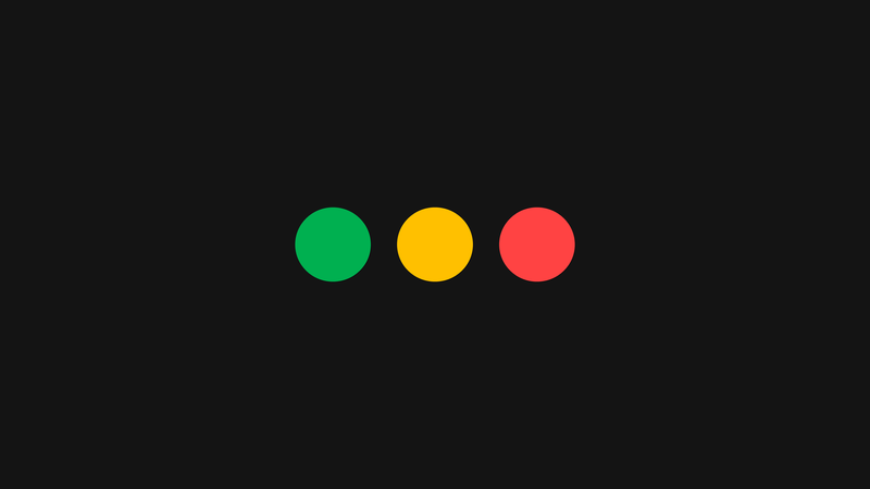 simple, minimalism, green, yellow, red, simple background, macOS