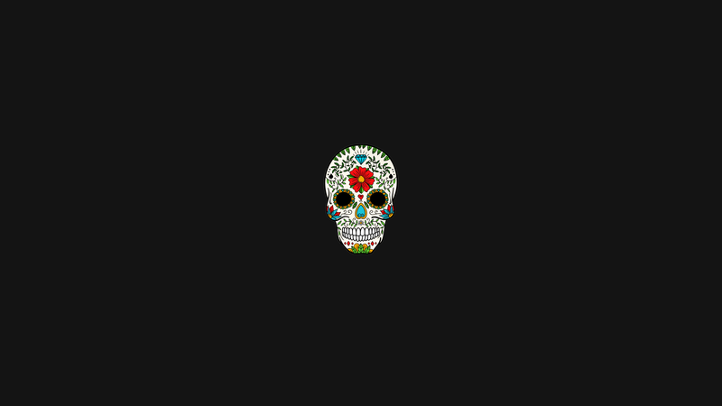 skull, minimalism, simple