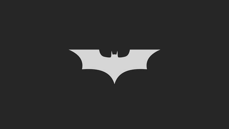 simple, vector, minimalism, Batman logo
