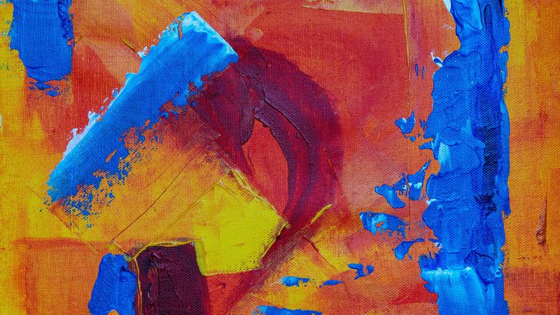 paint, canvas, stains, colorful, relief, 4k