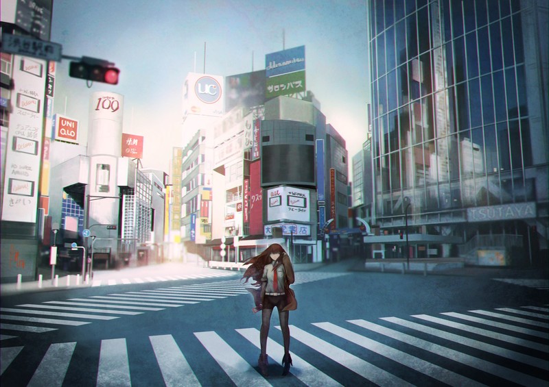 anime, Steins;Gate, Makise Kurisu, anime girls, frontal view