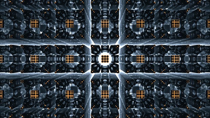 cubes, shapes, immersion, lines, patterns, 4k