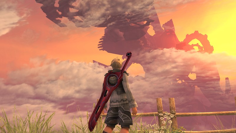 landscape, sky, sword, Xenoblade Chronicles, Shulk