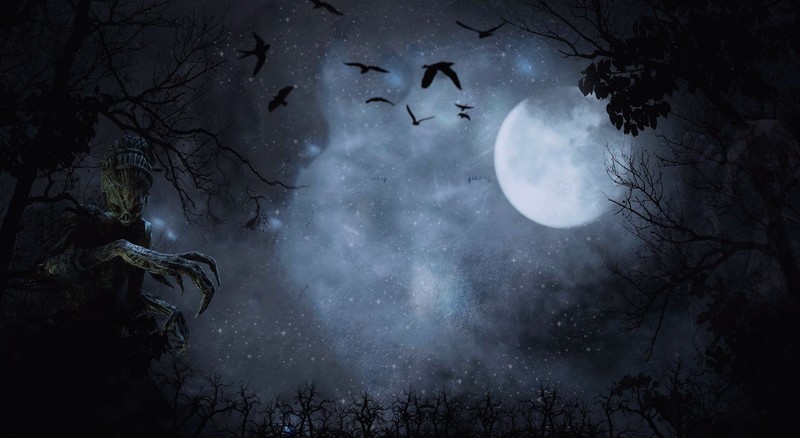 The Hag, The Nurse, Moon, dark