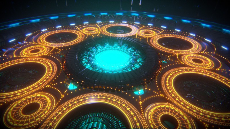 space, Cinema 4D, digital art, colorful