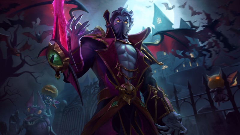 Kassadin, League of Legends, Riot Games, Halloween, vampire (anime), dark, Jack O Lantern