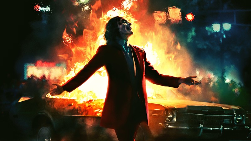 Gotham City, DC Comics, Joker, Batman, DC Universe, clown, villain, super villain, comics, movie characters, digital art, artwork, fictional, fictional character, fictional characters, Joaquin Phoenix