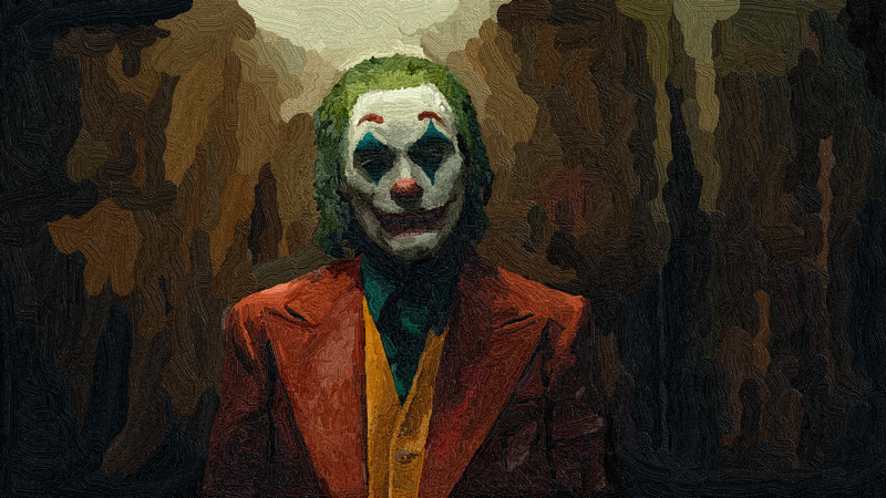 Joker (2019 Movie), paint brushes, 2019 (Year), movies, artwork, Joaquin Phoenix